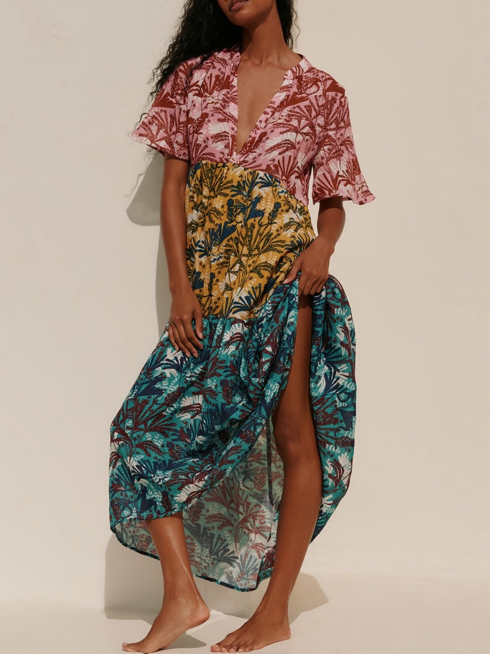 Anthropologie Celandine Kallie Flowy Maxi Dress Small